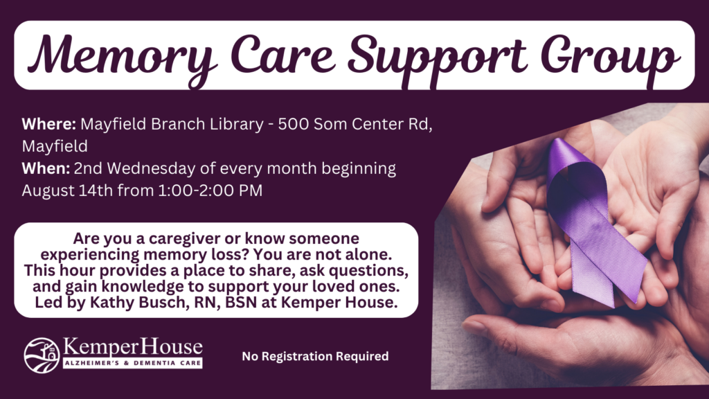 Memory Care Support Group Mayfield Library