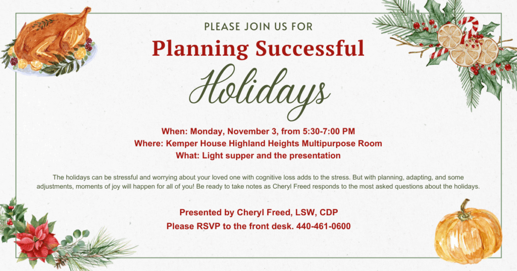 Planning Successful Holidays FB KHS 2025 Planning Successful Holidays FB KHS 2025
